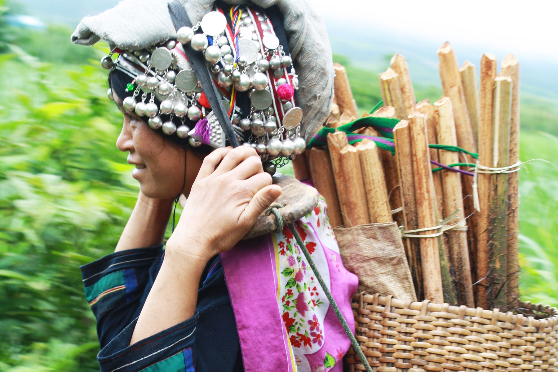 Muang Sing Ethnic Red Dzao Woman, Laos